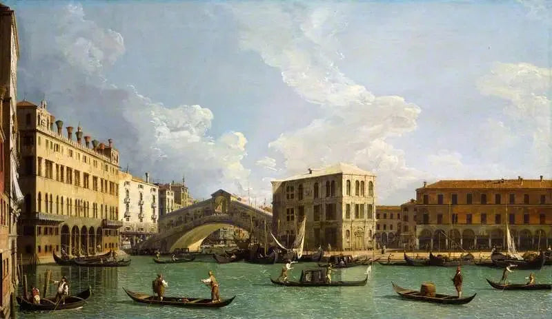Rialto Manzarası, Venedik - Canaletto