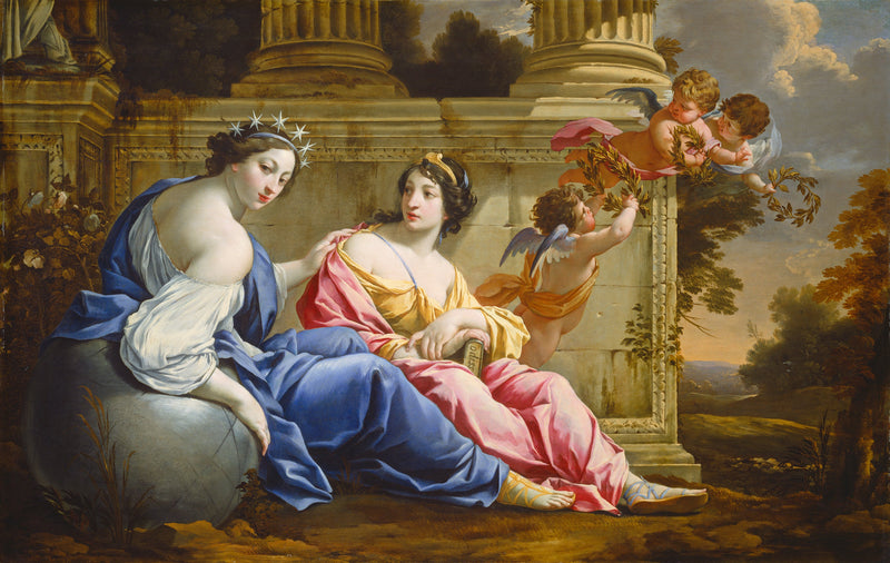 Uranie ve Calliope - Simon Vouet