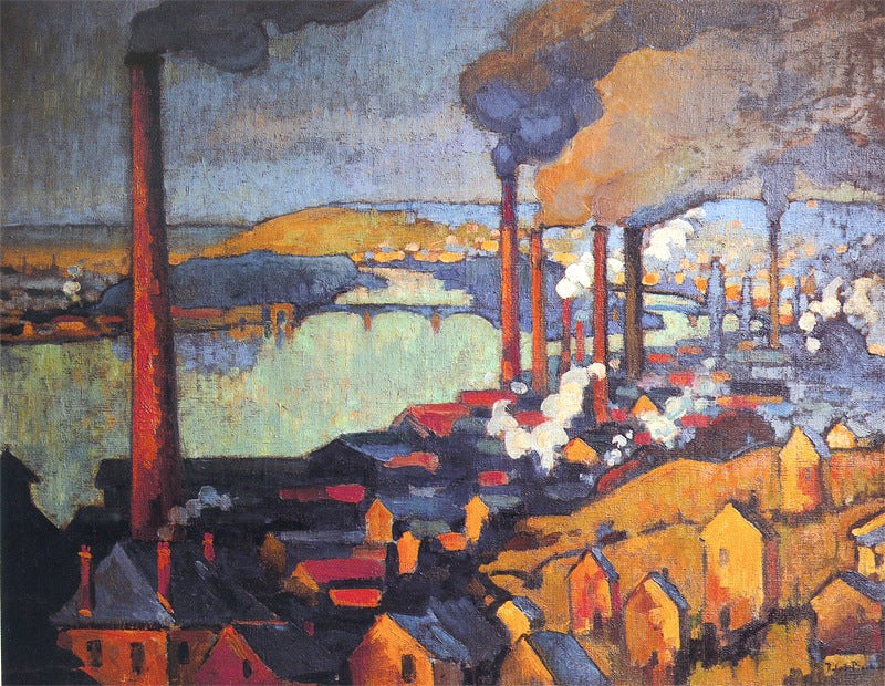 Usines à Eauplet - Robert Antoine Pinchon - Alpha Reproduction