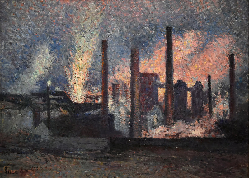Charleroi yakınlarındaki fabrikalar - Maximilien Luce