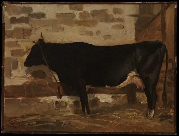 İnek Ahırda - Jean-Baptiste Camille Corot