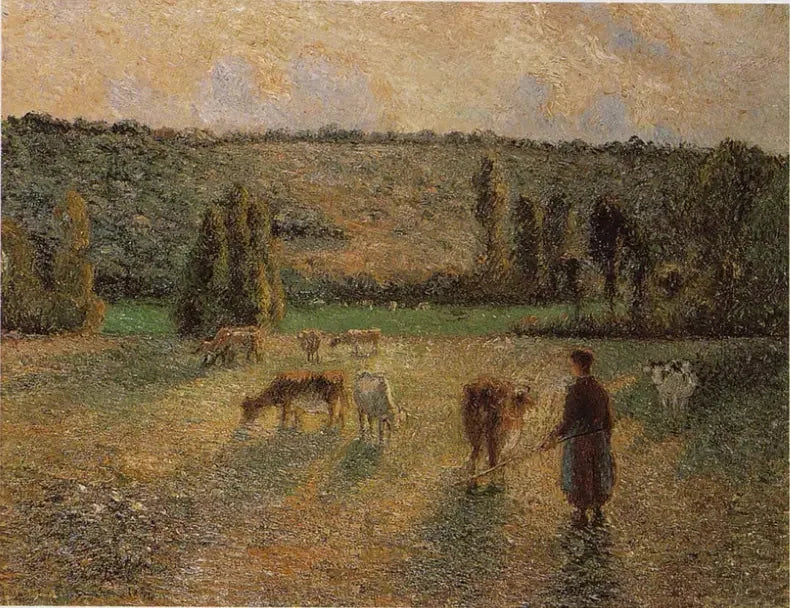 Éragny'deki İnek - Camille Pissarro