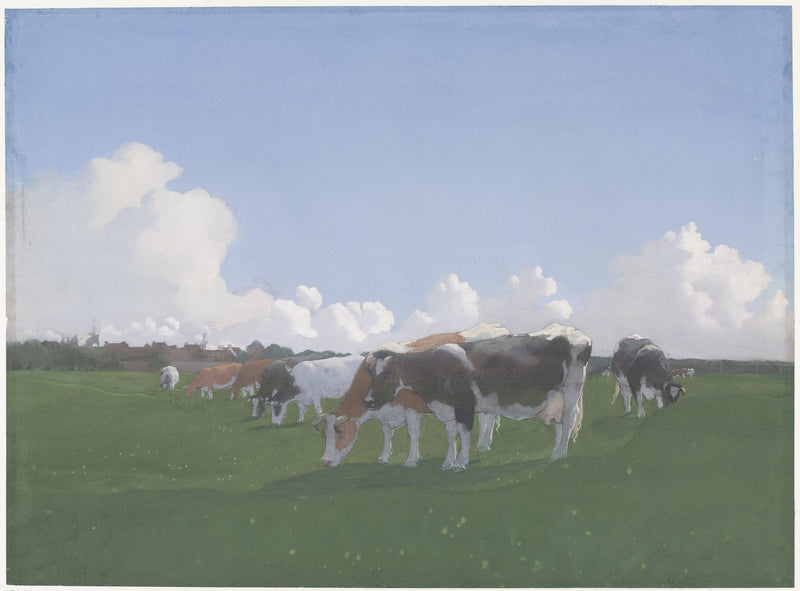 Vaches au pâturage dans un pré - Jan Voerman