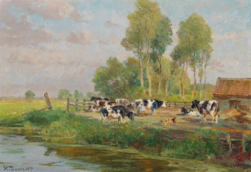 Çayırdaki İnekler - Hugo Darnaut