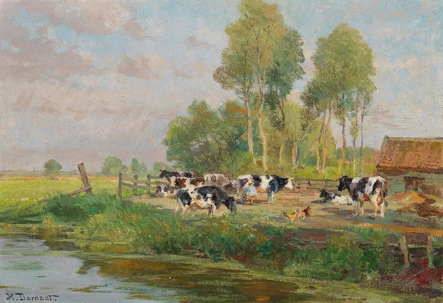Çayırdaki İnekler - Hugo Darnaut