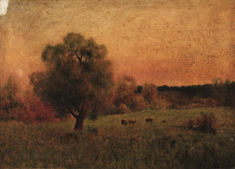 İnekler Bir Tarlada - George Inness