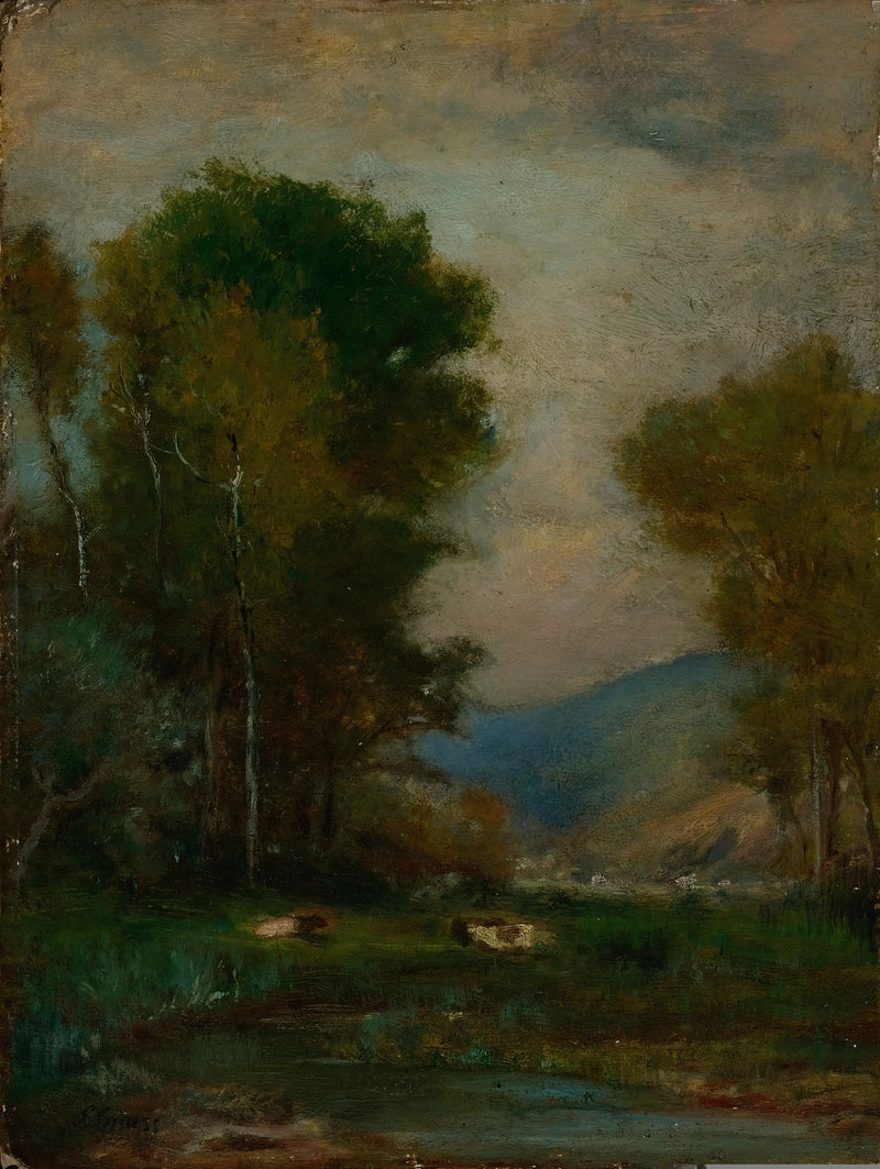 İnekler Bir Dere Kenarında - George Inness