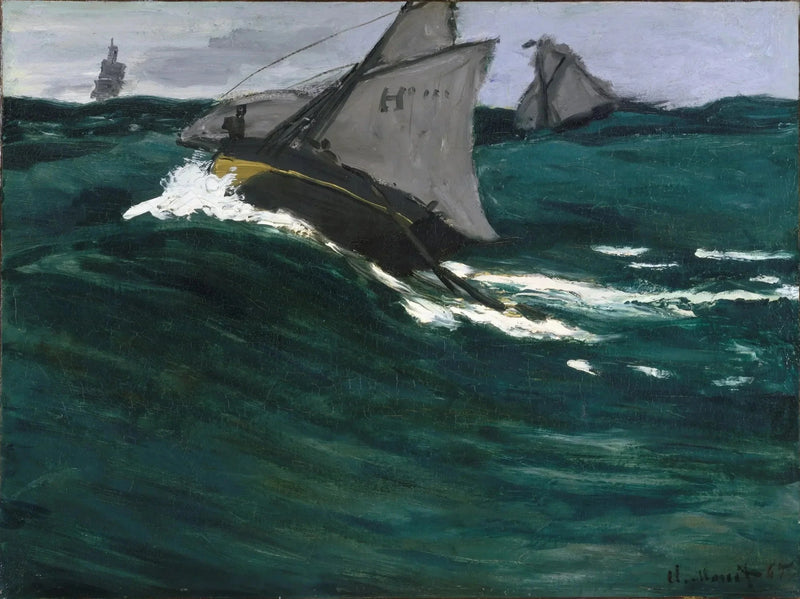 Yeşil Dalga W73 - Claude Monet