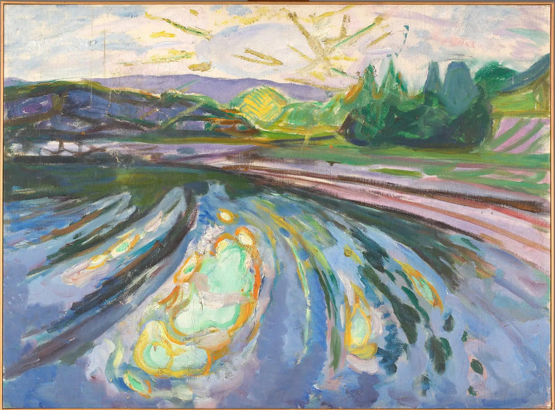 Kıyıya Vuran Dalgalar - Edvard Munch