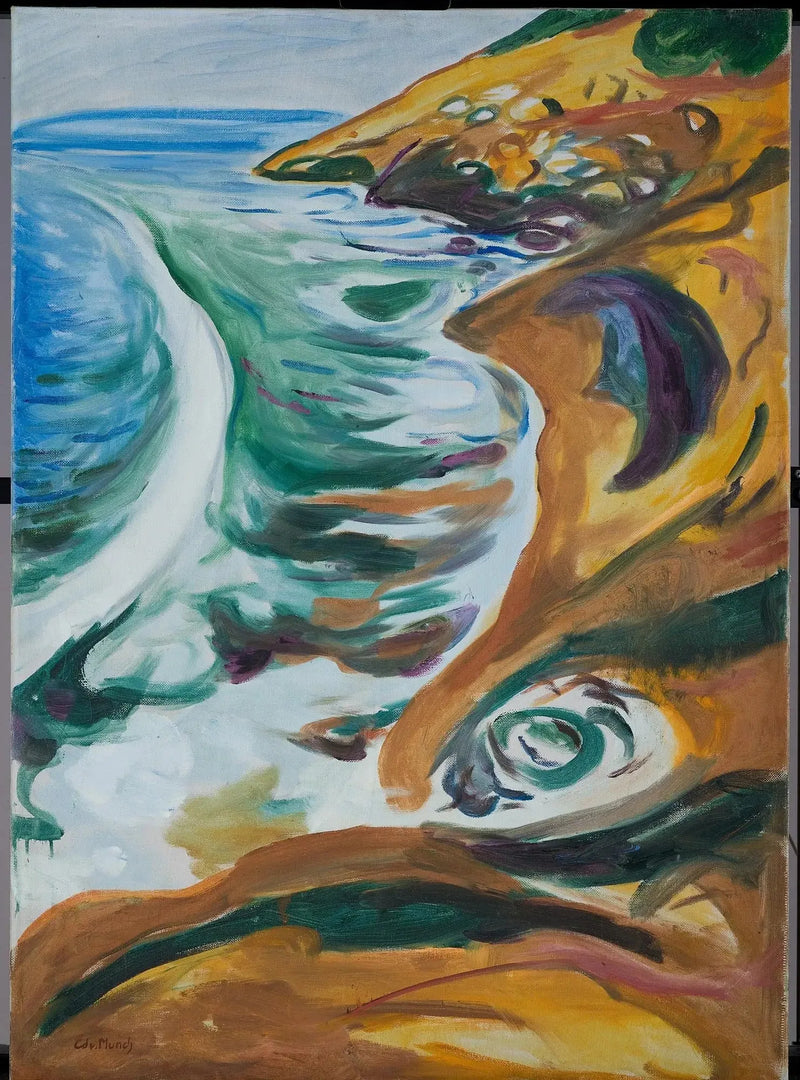 Kayalara çarpan dalgalar - Edvard Munch