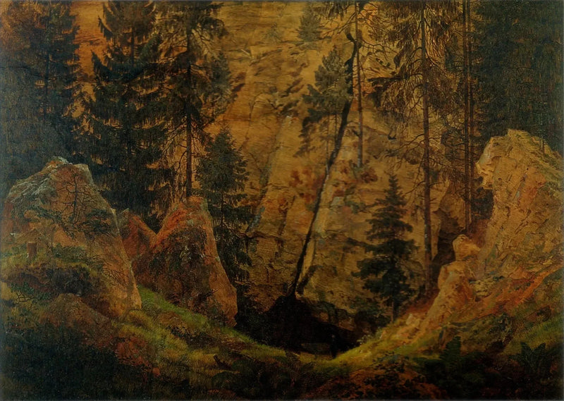 Kayalık Vadi - Caspar David Friedrich