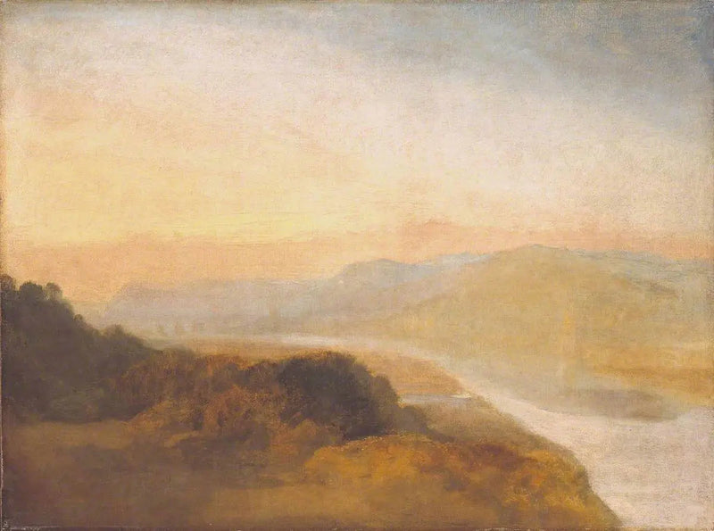 Uzak Bir Köprü ve Kule ile Vadi - J. M. W. Turner