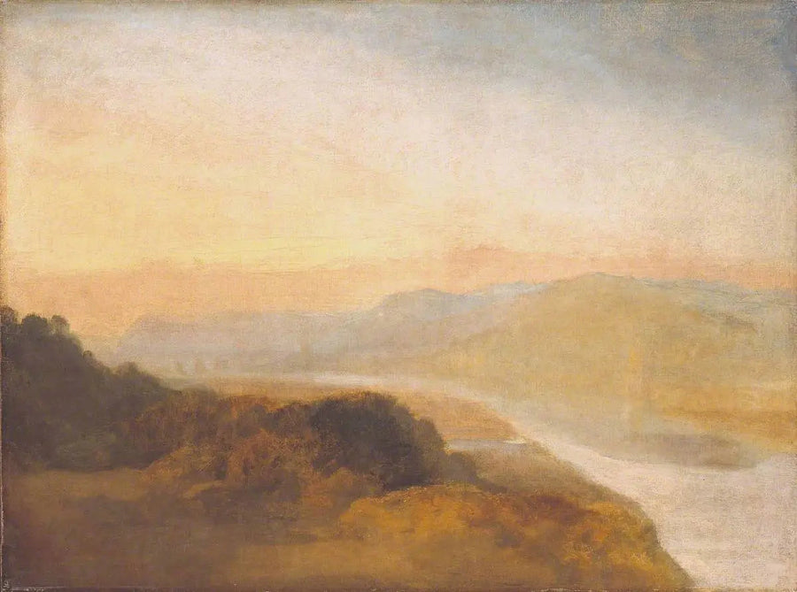 Uzak Bir Köprü ve Kule ile Vadi - J. M. W. Turner