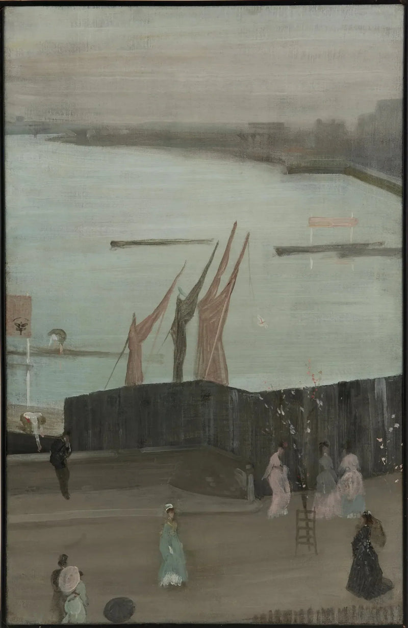 Pembe ve gri tonlarında varyasyonlar: Chelsea - James Abbott McNeill Whistler