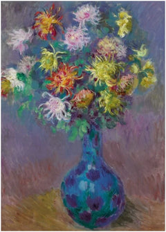 Krizantem vazosu W812 - Claude Monet