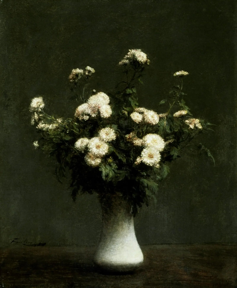 Kasımpatya Vazosu - Henri Fantin-Latour