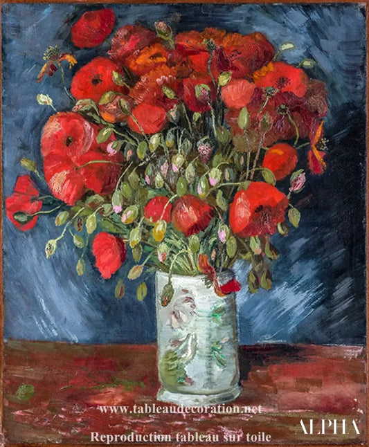 Vase de coquelicots - Van Gogh - Reproductions de tableaux et peintures haut de gamme