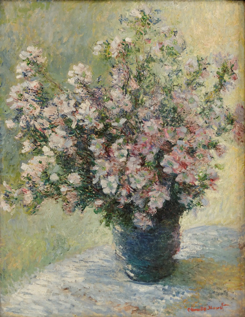 Çiçekli Vazo - Claude Monet