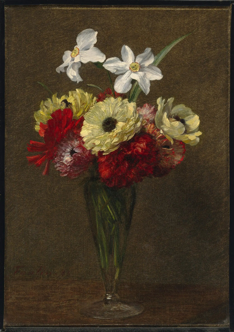 Çiçek Vazosu - Henri Fantin-Latour