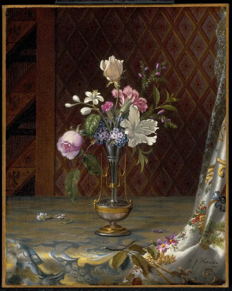 Karışık Çiçek Vazosu - Martin Johnson Heade