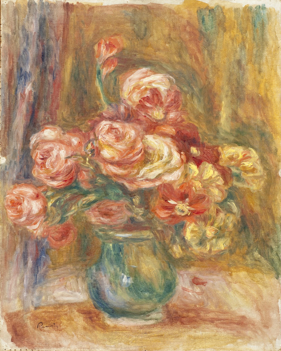Gül Vazosu - Pierre-Auguste Renoir