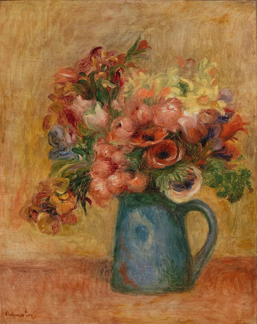 Çiçek Vazosu (Çiçek Vazosu) - Pierre-Auguste Renoir