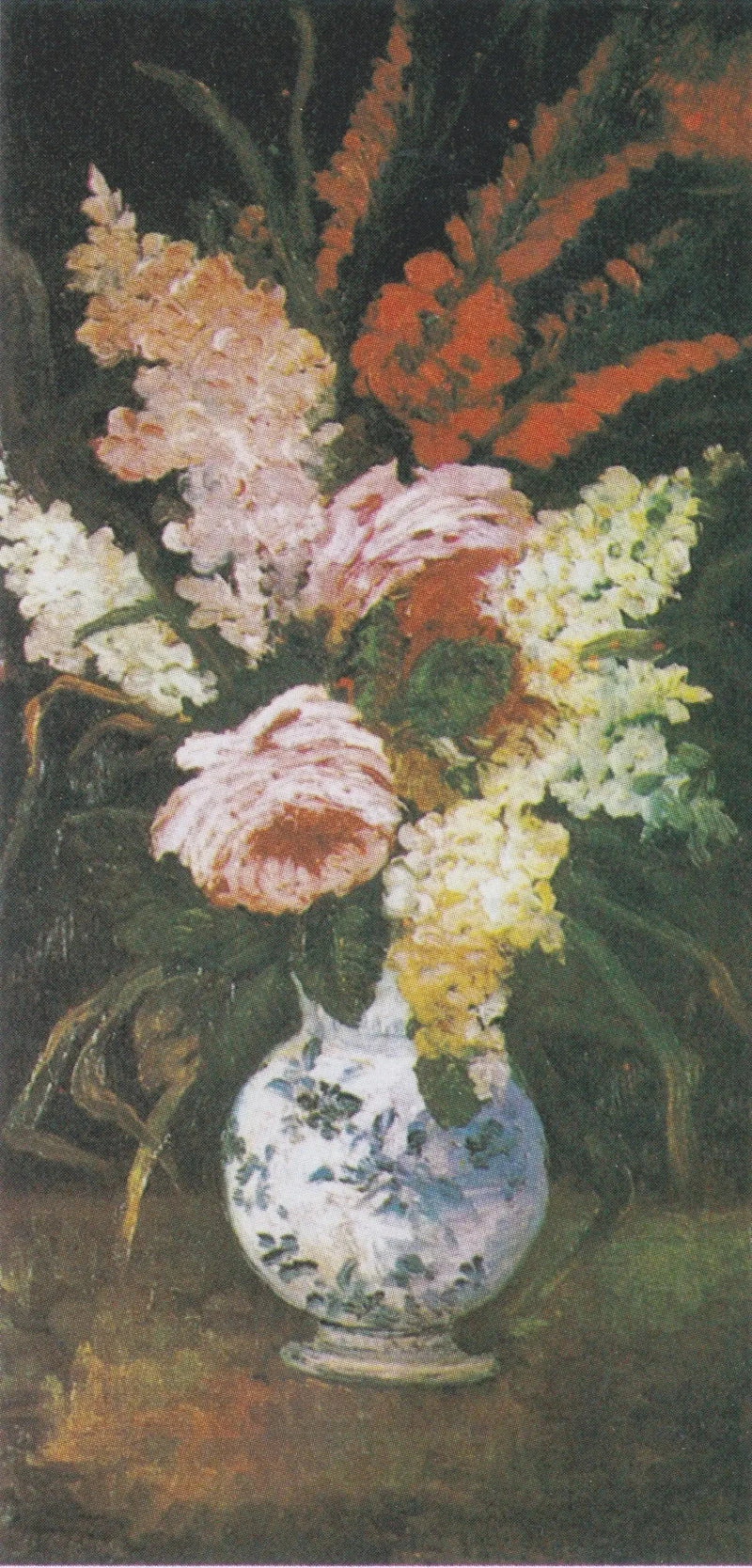 Kardelenler ve leylaklı vazo - Vincent van Gogh