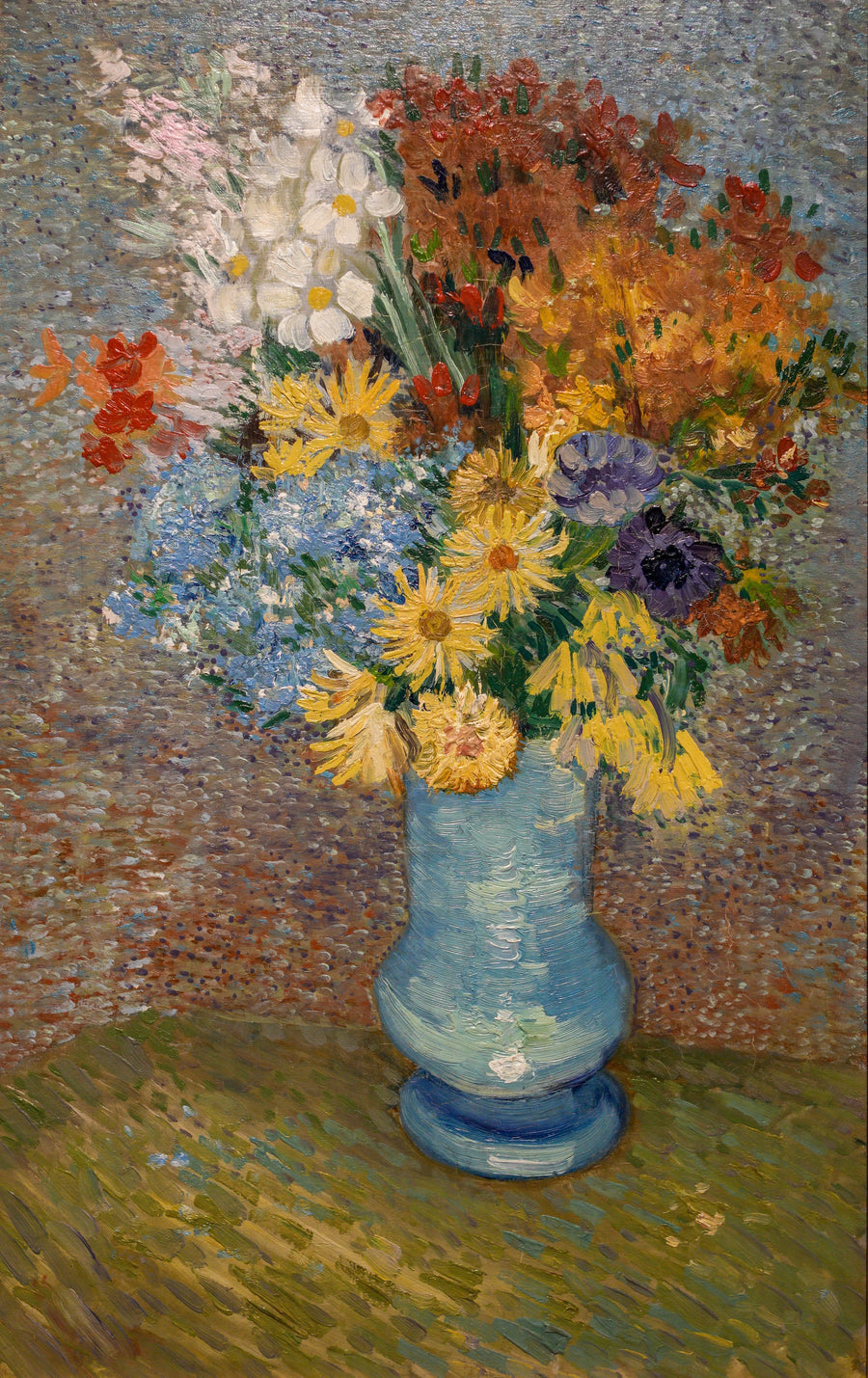 Papatyalar ve anemonlarla vazo - Vincent van Gogh