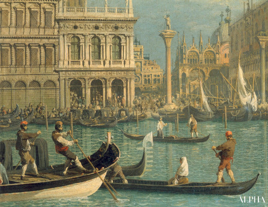 Venice, Piazzetta / Pai.b.Canaletto - Giovanni Antonio Canal - Reproductions de tableaux et peintures haut de gamme