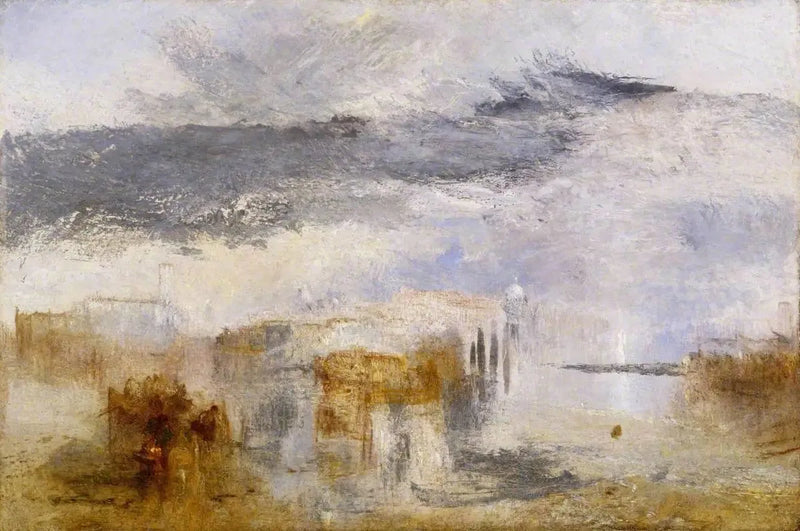 Venedik - Gün Batımı, Bir Balıkçı - J. M. W. Turner