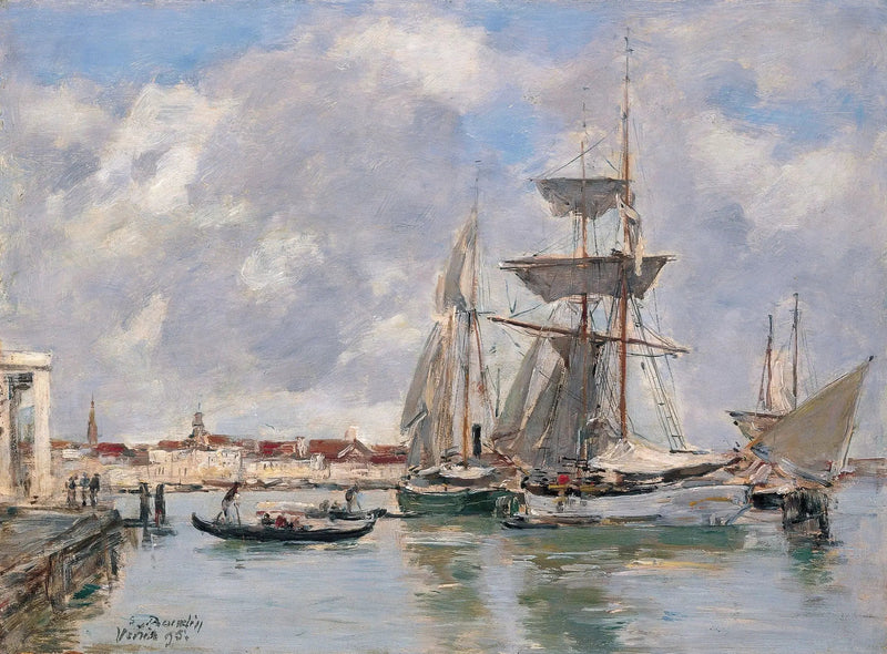 Venedik. Büyük Kanal - Eugène Boudin