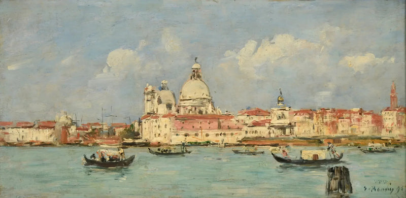 Venedik. Gümrük ve Notre-Dame-de-la-Salute - Eugène Boudin