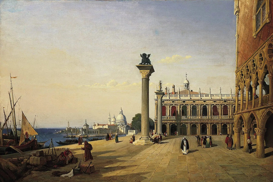 Venedik, Piazzetta - Jean-Baptiste Camille Corot