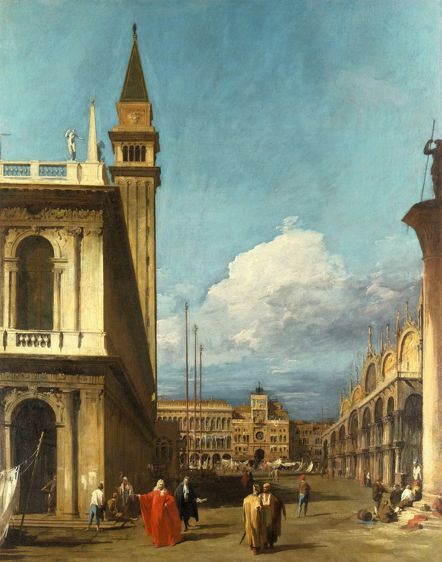 Venice: Saat Kulesi'ne doğru Piazzetta - Canaletto