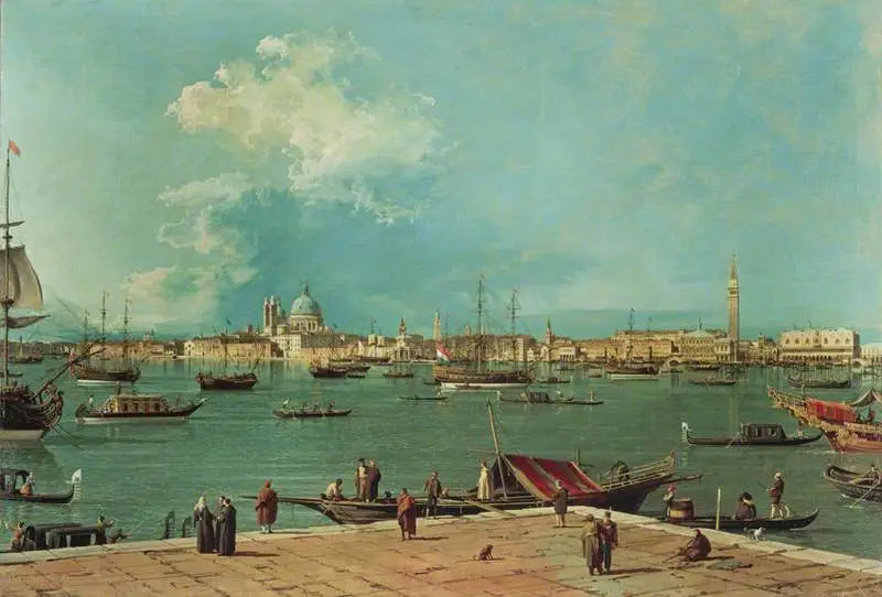 Venice: San Marco Havzası San Giorgio Maggiore'den - Canaletto