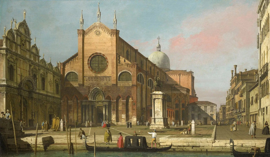 Venice: SS. Giovanni ve Paolo alanı - Canaletto