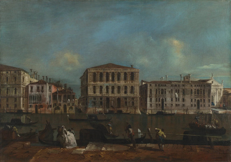 Venice: Büyük Kanal ve Palazzo Pesaro - Francesco Guardi