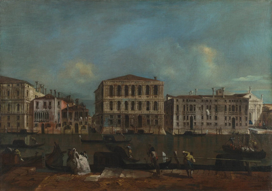 Venice: Büyük Kanal ve Palazzo Pesaro - Francesco Guardi