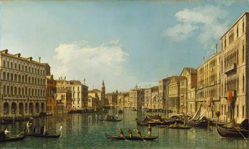 Venice: Palazzo Foscari'nin Büyük Kanalı, Carità - Canaletto
