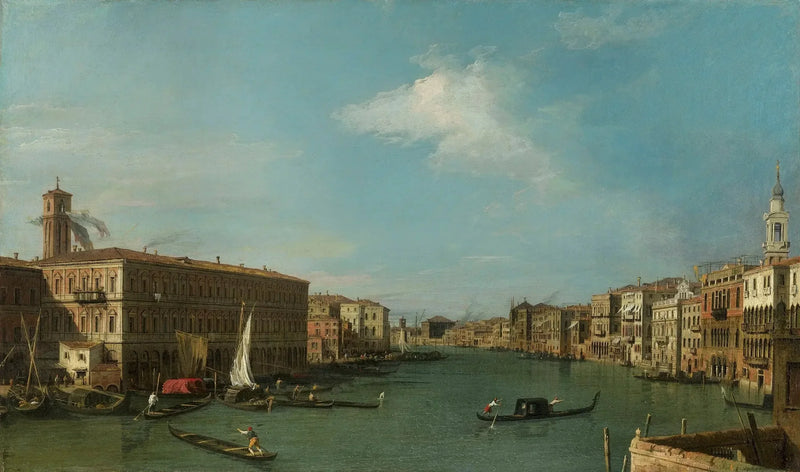 Venedik: Rialto'dan Kuzey'e Büyük Kanal - Canaletto
