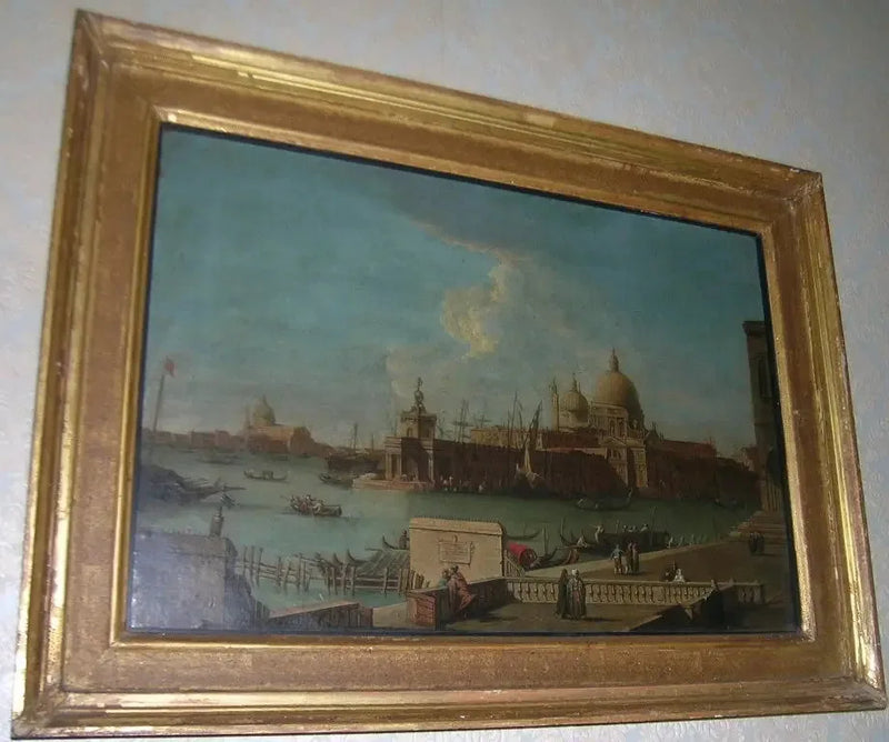 Venice: Gümrük ve Santa Maria della Salute yönündeki Molo - Canaletto