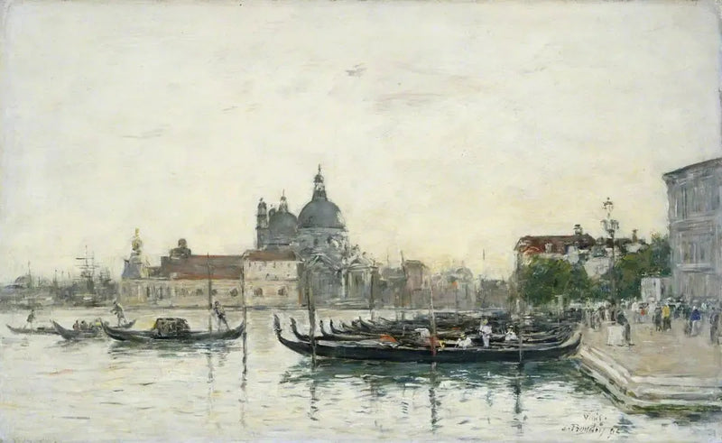 Venedik, Molo - Eugène Boudin