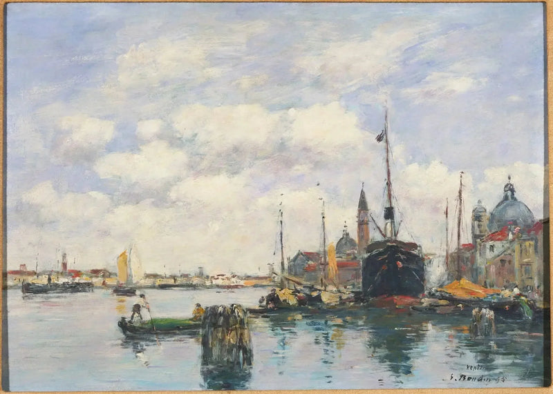 Venedik – Giudecca'da Deniz Manzarası - Eugène Boudin
