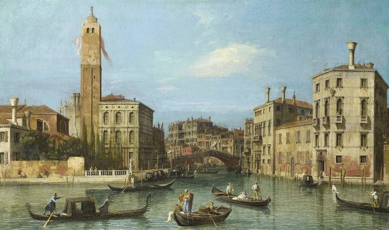 Venice: San Geremia ve Cannaregio Ağzı - Canaletto