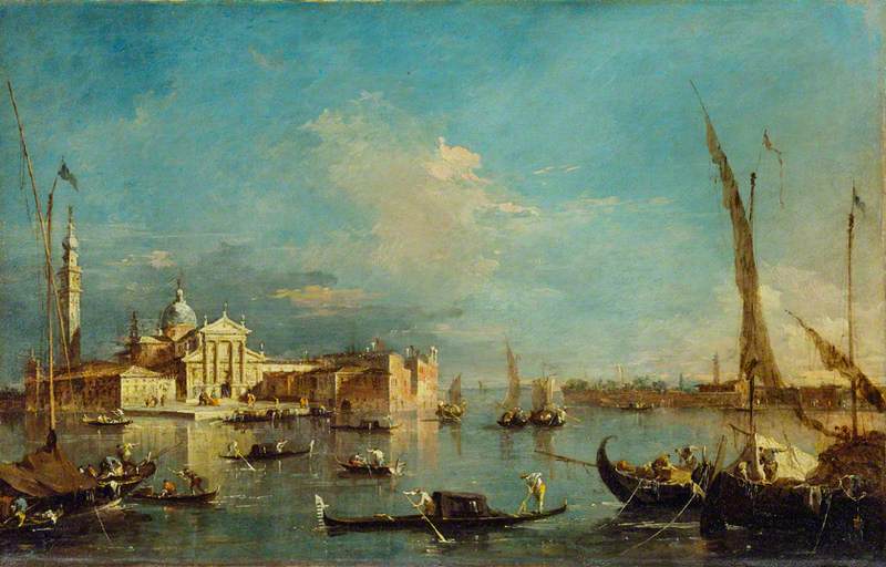 Venise: San Giorgio Maggiore ve Giudecca ile - Francesco Guardi