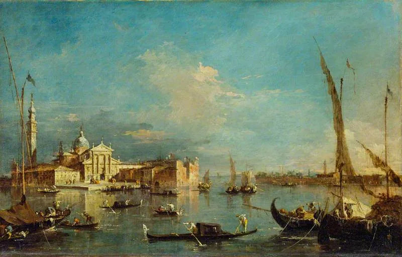 Venise: San Giorgio Maggiore ve Giudecca ile - Francesco Guardi