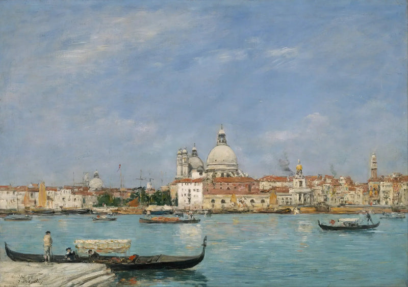 Venedik, San Giorgio'daki Santa Maria della Salute - Eugène Boudin