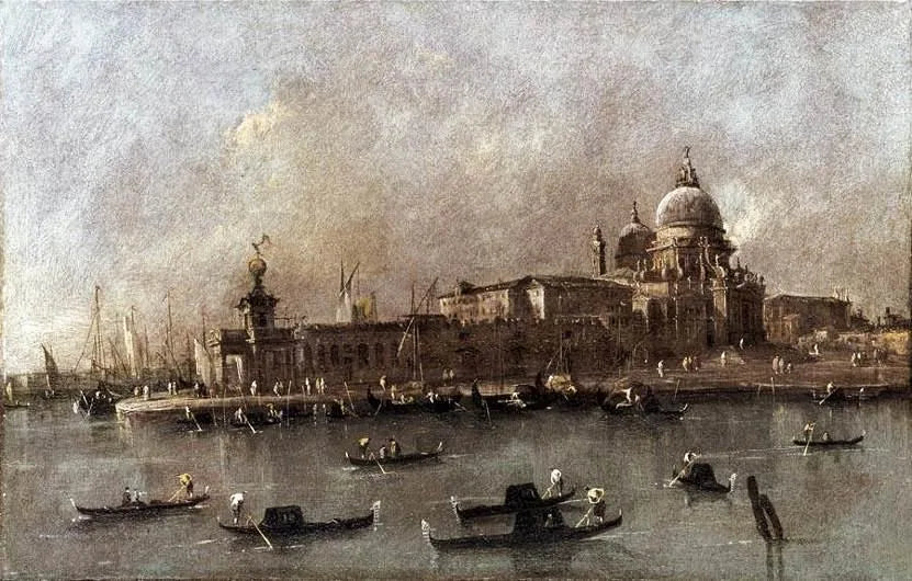 Venedik: Büyük Kanal girişinin manzarası - Francesco Guardi
