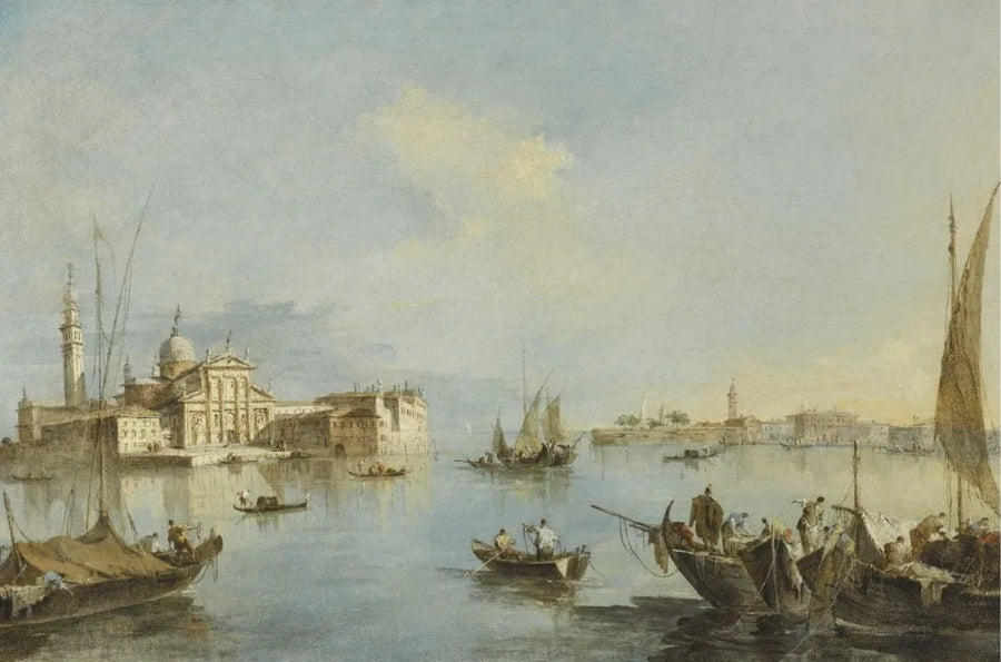 Venice, San Giorgio Maggiore Kilisesi'nden Görünüm ve Giudecca'nin Sonu - Francesco Guardi