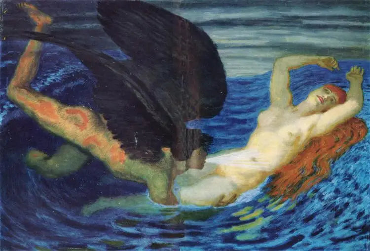 Rüzgar ve dalgalar - Franz Von Stuck